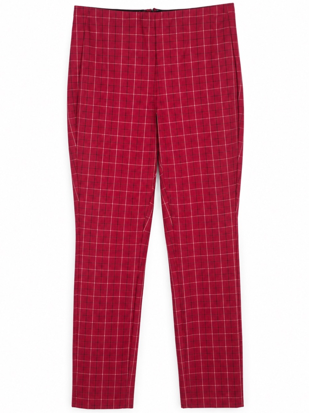 Rag & Bone Simone Red Plaid High Rise Pants Size 2